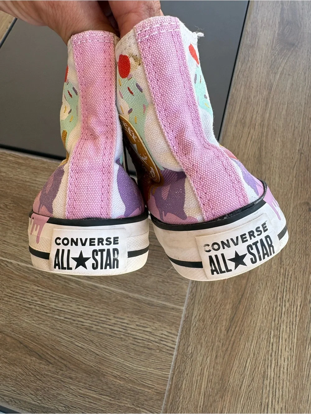 Converse Kids' Ice Cream High Top Sneakers - White/Pastel size 13 Sweet Scoops